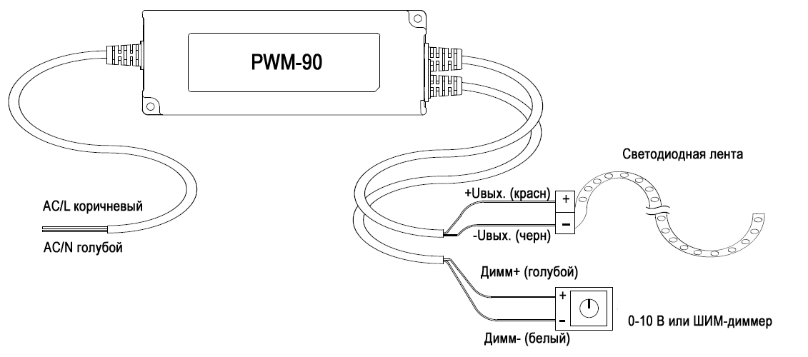 Подключение диммируемого блока питания Версия 24h2 build 26100.994