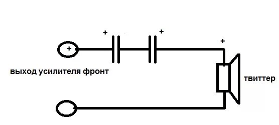 Подключение динамика через конденсатор Ответы Mail.ru: Автозвук. как подключить пищалки с кондером к калонке и усилител