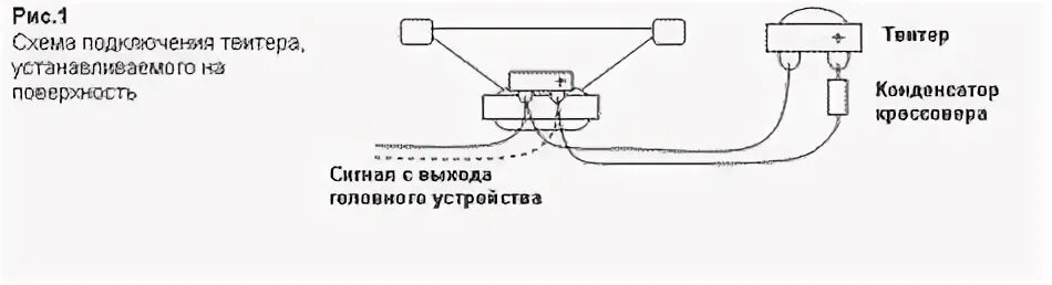 Подключение динамиков через конденсатор Подключение пищалок - поиск