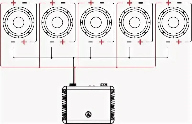 Подключение динамиков в 4 ома Dual Voice Coil (DVC) Wiring Tutorial - JL Audio Help Center - Search Articles P