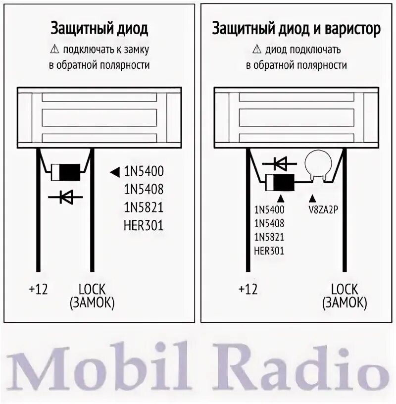 Подключение диода к электромагнитному замку Z-5R контроллер инструкция