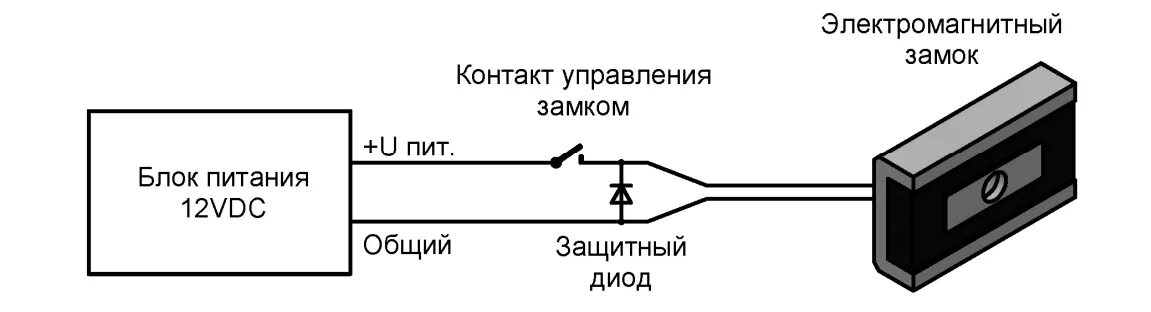 Подключение диода к электромагнитному замку AL-75FB ЭКСКОН Электромагнитный замок, всепогодный купить по лучшей цене со скла