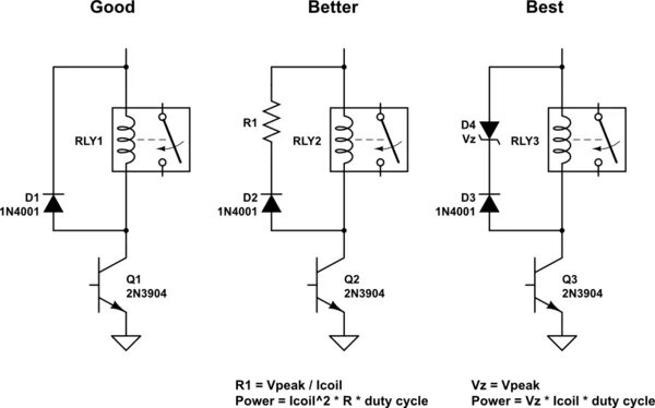 Подключение диода к реле semiconductors - Flyback Diodes and Relays - Electrical Engineering Stack Exchan