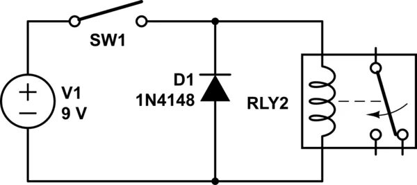 Подключение диода к реле bi-directional flyback diode for relay spike protection - Electrical Engineering