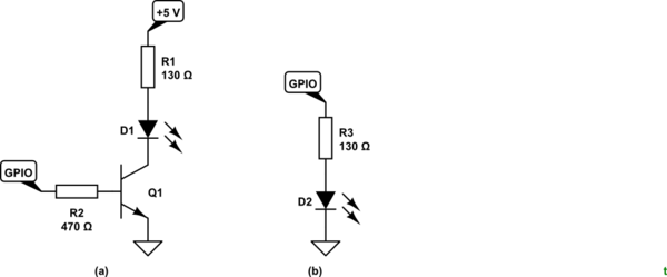 Подключение диода к замку Transistor LED Driver