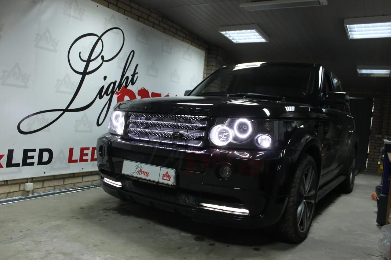 Подключение диодных фар range rover Самый "светлый" Range Rover Sport - DRIVE2