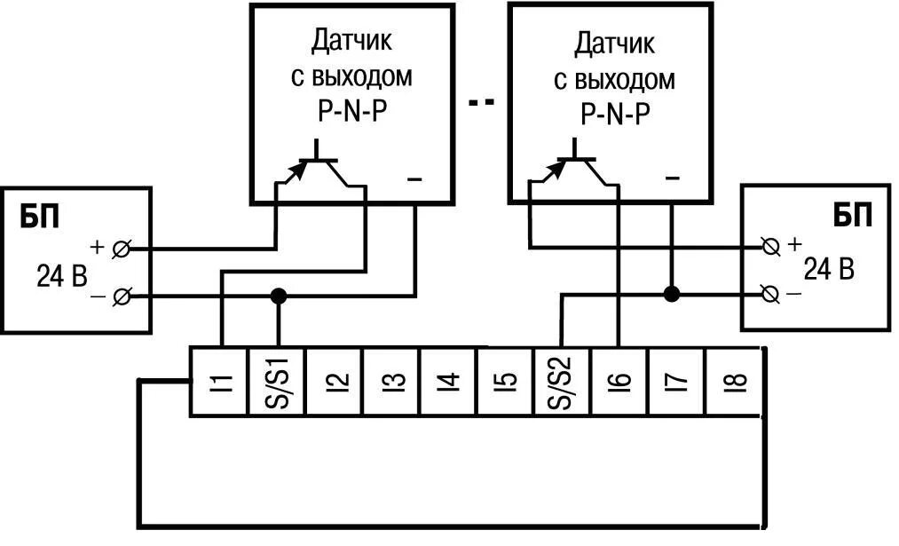 Подключение дискретных датчиков ПР114 Программируемое реле с поддержкой аналоговых сигналов для локальных систем