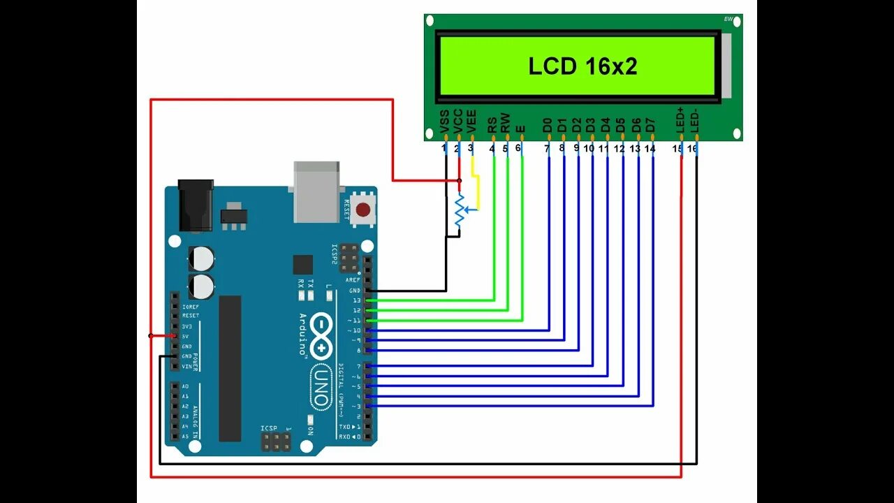 Подключение дисплея к компьютеру Display your name on the LCD ,#arduino ,#lcd, #arduinoprogramming, #arduinoproje