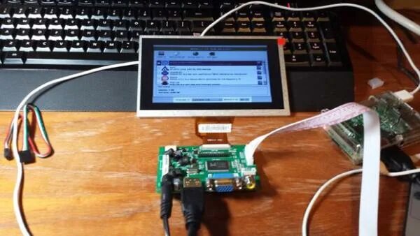 Подключение дисплея к компьютеру Raspberry Pi Touch Screen Car Computer
