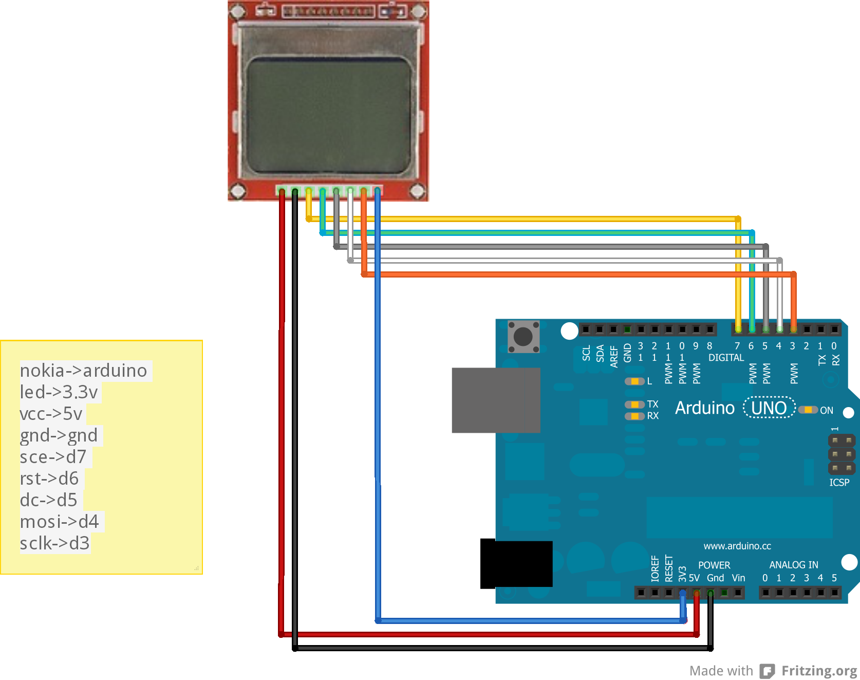 Подключение дисплея от телефона к ардуино How to Use NOKIA 5110 LCD Screen With Arduino : 11 Steps (with Pictures) - Instr