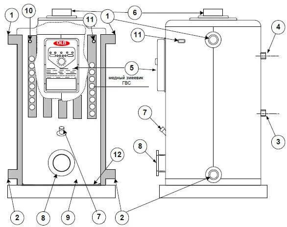Подключение дизельного котла олимпия OLB_large_shema НПП "АНН"