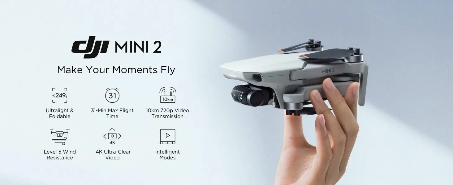 Подключение dji mini 2 ТОЛЬКО дрон DJI Mini 2 - сверхлегкая складная камера 4K, фотографии 12 Мп, видео