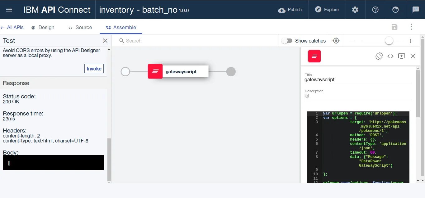 Подключение для api системы для курса валют ibm cloud - IBM API Connect Gateway script is not being executed - Stack Overflo