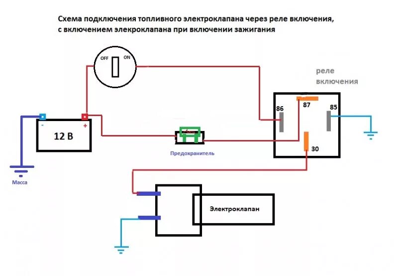 Подключение доп насоса через реле Подключение через кнопку