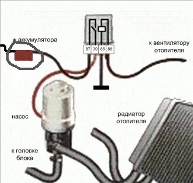 Подключение доп насоса печки ваз Электро помпа - ГАЗ Газель, 2,4 л, 2005 года тюнинг DRIVE2