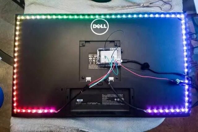 Подключение доп света DIY Ambilight with Arduino and WS2812B LEDs Arduino, Arduino led, Led projects