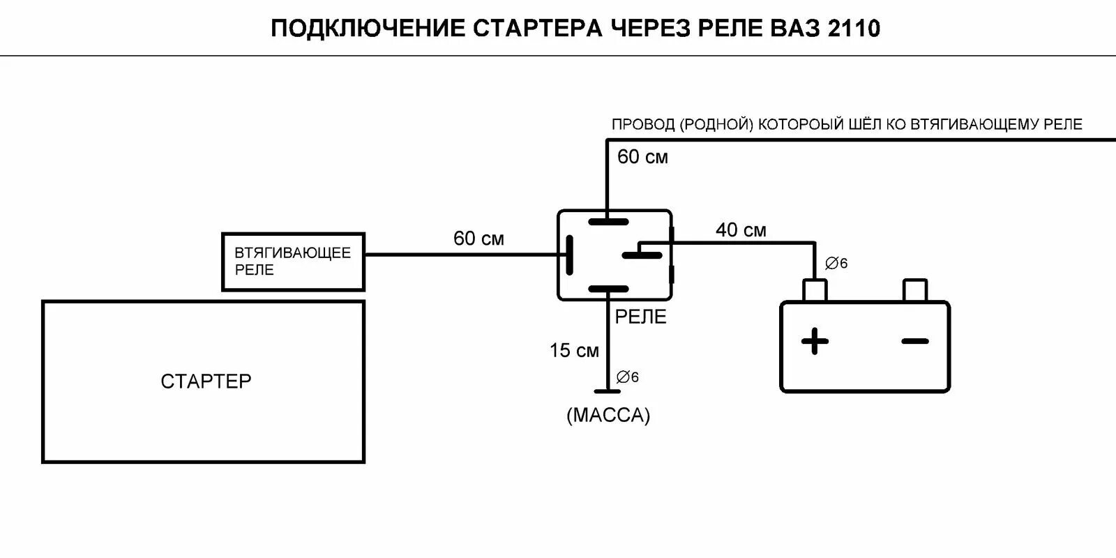 Подключение дополнительного реле на стартер Дела пошли - Lada 21108, 1,5 л, 2002 года просто так DRIVE2