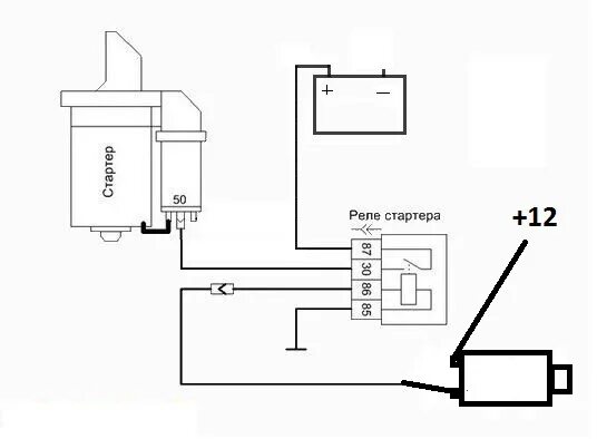 Подключение дополнительного реле стартера ваз Кнопка на стартер - Lada 21120, 1,5 л, 2002 года поломка DRIVE2