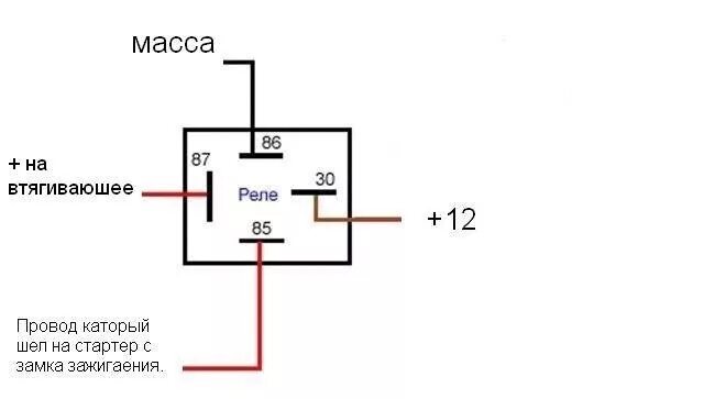 Подключение дополнительного реле стартера ваз Дополнительное реле на втягивающее ) - Chevrolet Lanos, 1,5 л, 2008 года своими 