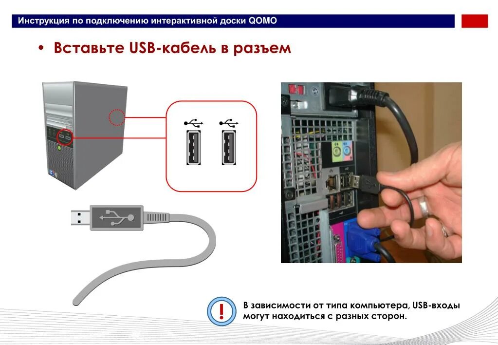 Подключение доски к компьютеру PPT - Инструкция по подключению интерактивной доски PowerPoint Presentation - ID