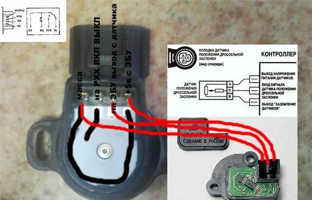 Подключение дпдз ваз Как проверить датчик положения дроссельной заслонки