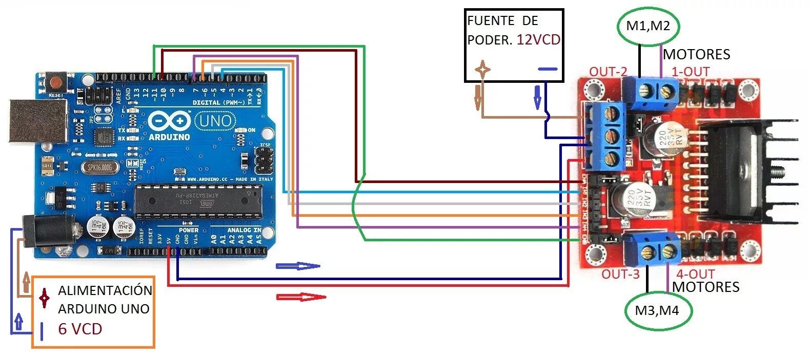 Подключение драйвера двигателя arduino Модуль драйвера двигателей L298N: 19 тыс изображений найдено в Яндекс.Картинках 