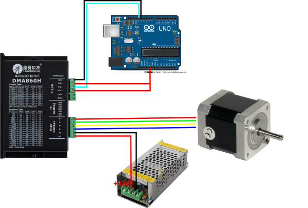 Подключение драйвера двигателя arduino Драйвер ШД + ШД схема подключения Аппаратная платформа Arduino