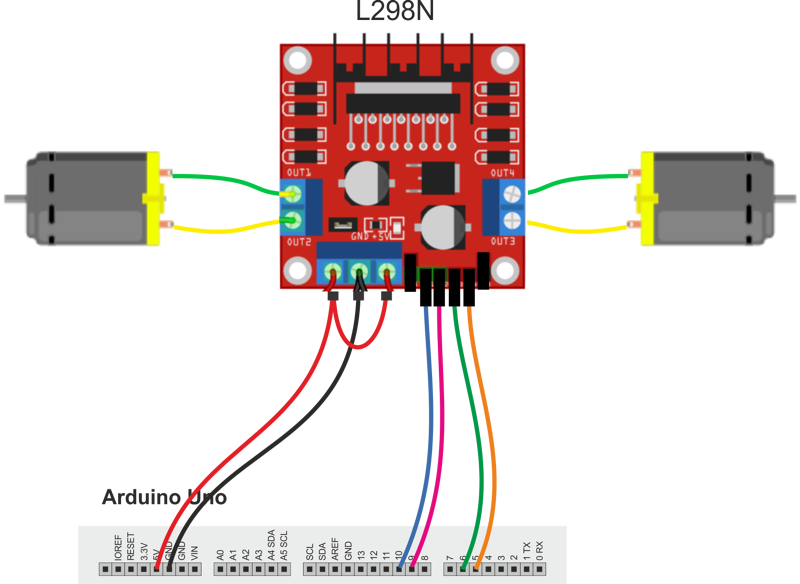 Подключение драйвера двигателя l298n Ответы Mail.ru: Как подключать микросхему L298N? Как ее подключать датпшиты я не