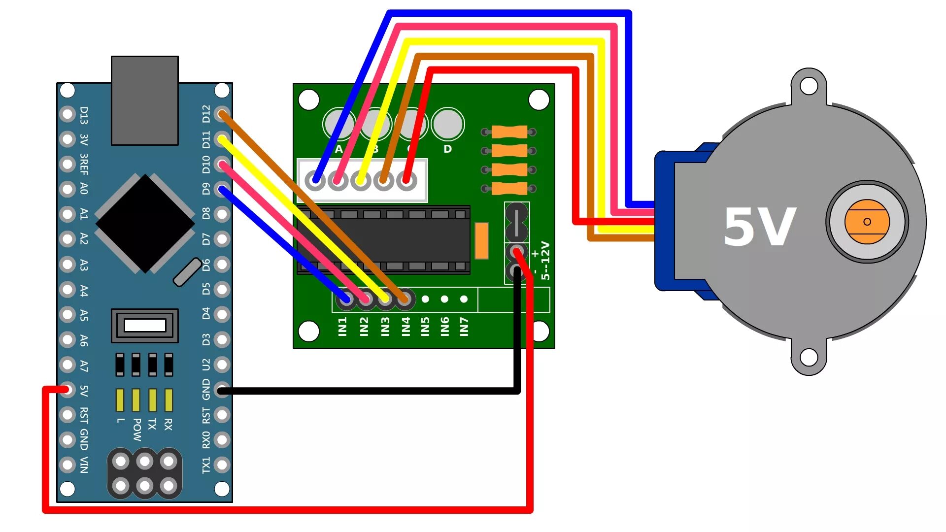 Подключение драйвера шагового двигателя к arduino Ответы Mail.ru: Добрый день! Помогите написать прошивку arduino nano для шаговог