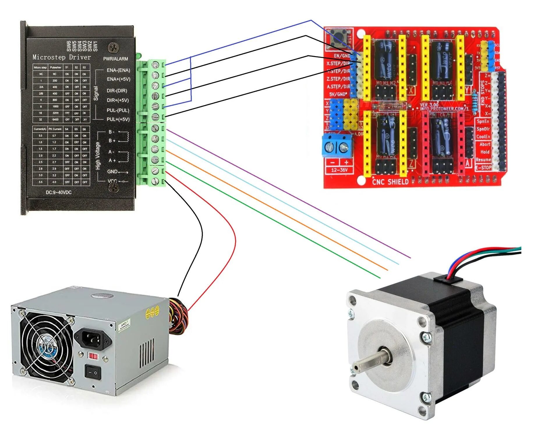 Подключение драйвера шагового двигателя к arduino Картинки ДРАЙВЕР ШАГОВОГО ДВИГАТЕЛЯ TB6600