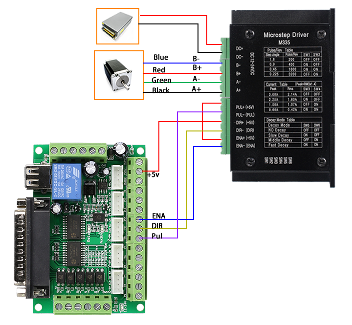 Подключение драйвера шагового двигателя к контроллеру 3 оси Cnc контроллер комплект Nema 23 шагового двигателя 175 унций-в M335 мотор 