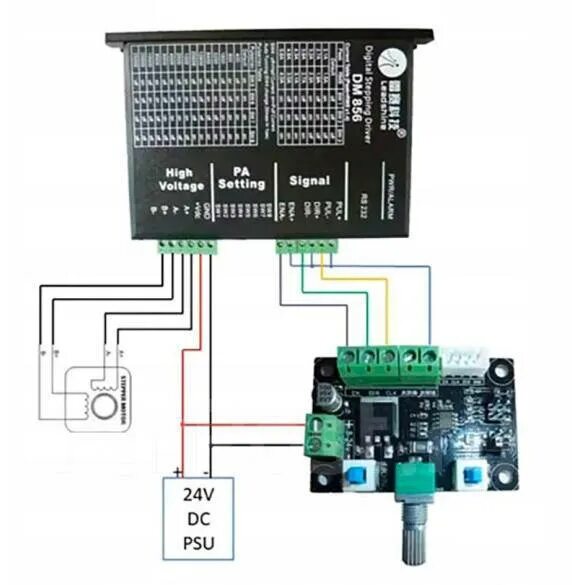 Подключение драйвера шагового двигателя к контроллеру Генератор сигналов для регулятора скорости шагового двигателя, новый, в наличии.