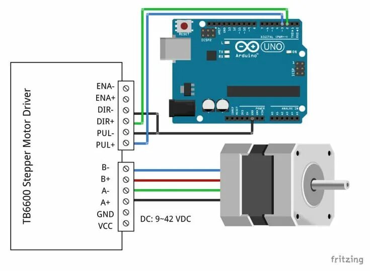 Подключение драйвера шагового двигателя к контроллеру TB6600-stepper-motor-driver-with-Arduino-UNO-wiring-diagram-schematic Arduino, S