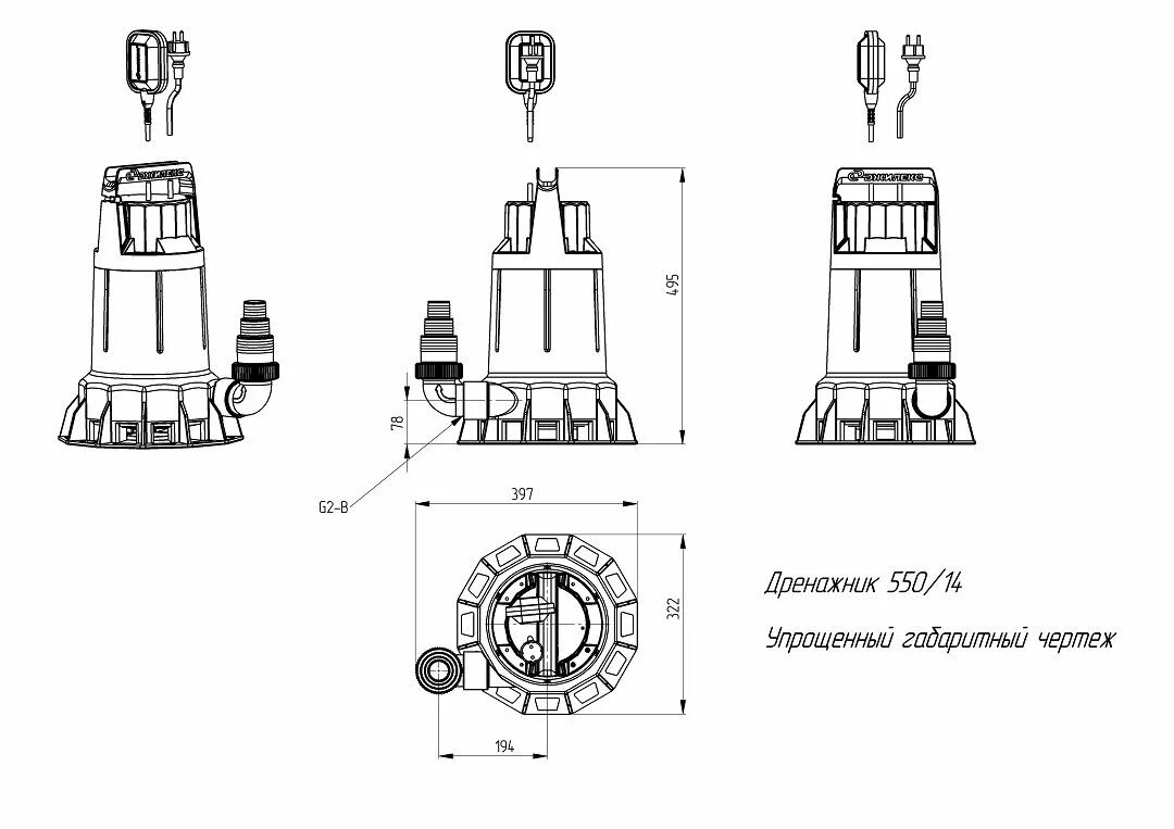 Подключение дренажного насоса джилекс Дренажный насос Джилекс Дренажник 550/14 - цена, где купить и характеристики