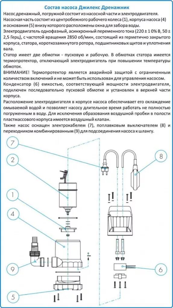 Подключение дренажного насоса джилекс Насос дренажный Джилекс Дренажник 350/17 (5150) купить по низкой цене в Санкт-Пе