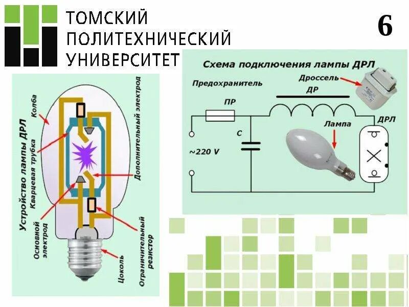 Подключение дрл через дроссель Схема подключения лампы ДРЛ: через дроссель или без него