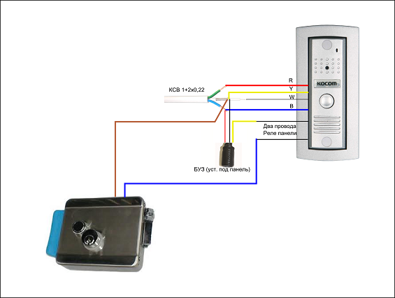 Подключение ds kv6113 wpe1 электромеханического замка Как подключить домофон своими руками