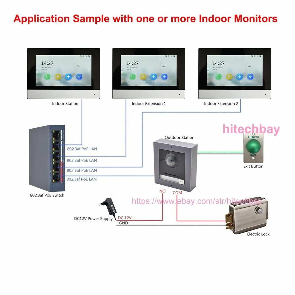 Подключение ds kv6113 wpe1 электромеханического замка IP-видеодомофон Hikvision DS-KD8003-IME1 (B), дверная станция, внутренний монито