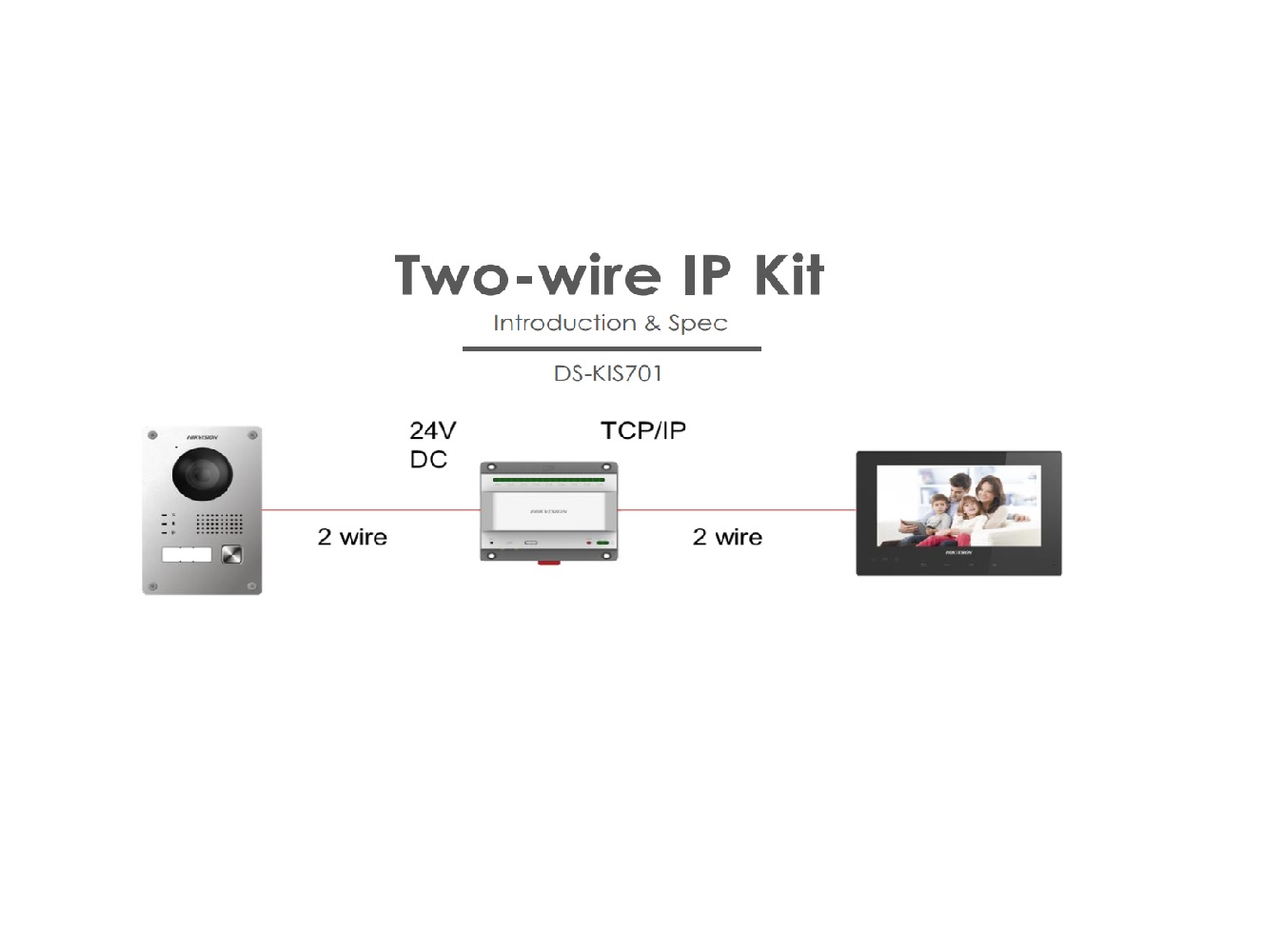 Подключение ds kv6113 wpe1 электромеханического замка DS-KIS701 Two-wire IP Kit - HIKVISION VIỆT NAM