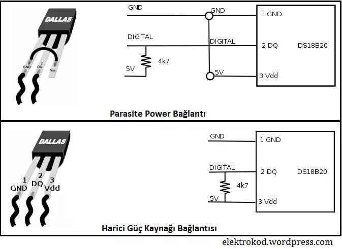 Подключение ds18b20 по двум проводам Ds18b20 схема подключения к zont
