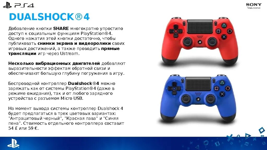 Подключение dualshock 4 УЧЕБНОЕ РУКОВОДСТВО PS 4 СОДЕРЖАНИЕ Вступление Ключевые