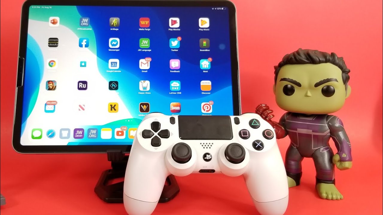 Подключение dualshock 4 к ipad iPad Pro 11 iPadOs: PS4 Dualshock Controller Setup... - YouTube