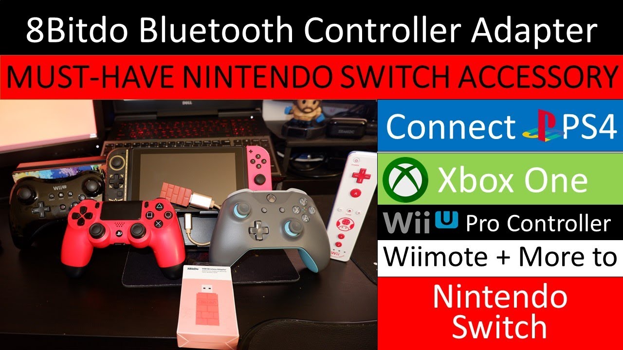 Подключение dualshock 4 к nintendo switch Nintendo Switch Bluetooth Adapter - Use Xbox, PS4 Dualshock 4, Wii Controllers o