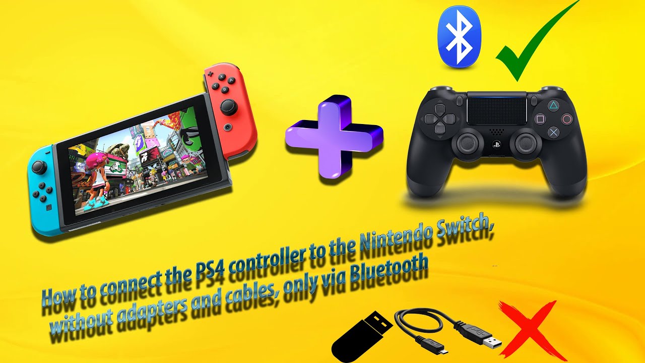 Подключение dualshock 4 к nintendo switch How to connect the PS4 controller to the Nintendo Switch, without cables, only v