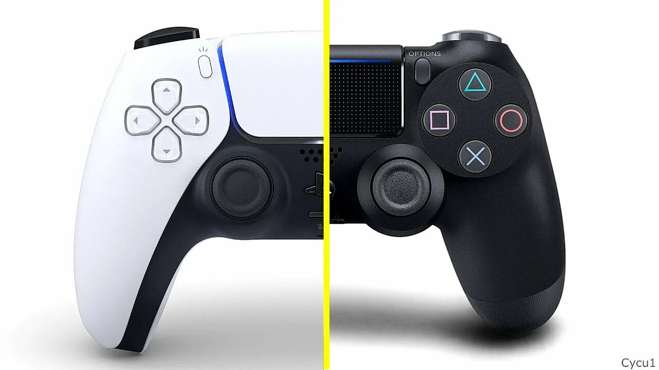 Подключение dualshock 4 к ps5 DualSense vs DualShock 4 Controller Size and Look Comparison - YouTube