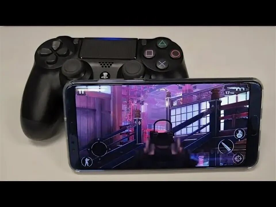 Подключение dualshock 4 к телефону طريقه توصيل ذراع الps4بالهاتف - YouTube