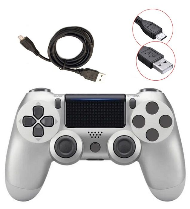 Подключение dualshock 4 к телефону Геймпад DEX, для PlayStation 4, серебристый - купить по выгодной цене в интернет