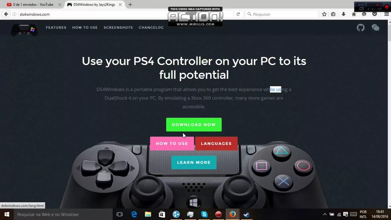 Подключение dualshock 4 к windows 11 TUTORIAL DE COMO USAR O SEU CONTROLE DO PS4 NO PC PELO DS4 TOOL LINK NA DESCRICA