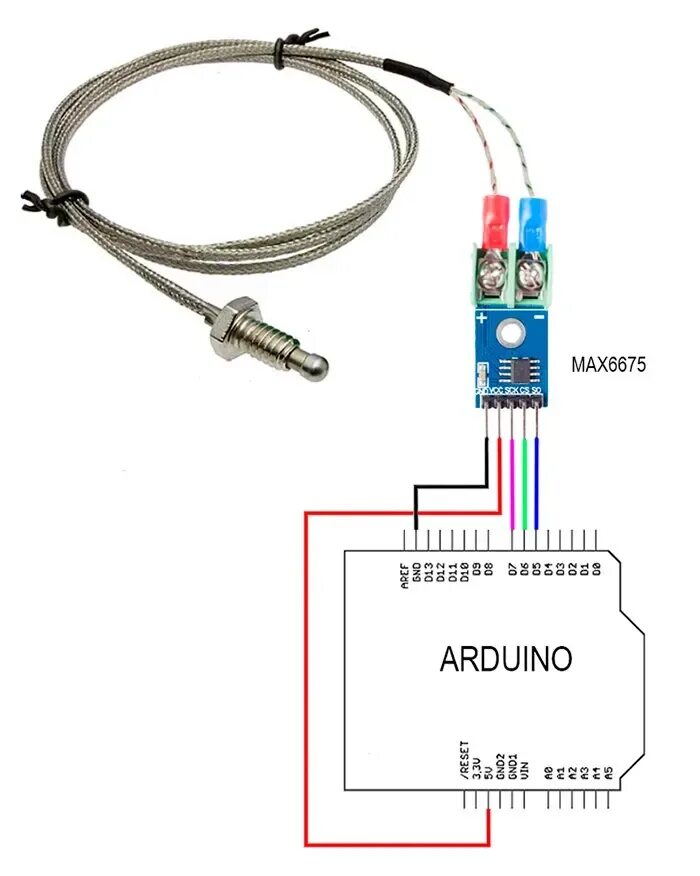 Подключение два max6675 к ардуино Термопара типа К с модулем подключения MAX6675 K Module for Thermocouple AliExpr