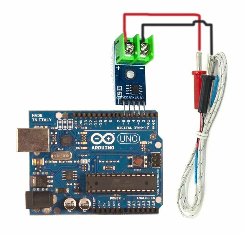 Подключение два max6675 к ардуино Схема подключения термопары к Arduino через MAX6675 Электроника, Электротехника,